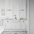 Load image into Gallery viewer, Modern Kitchen with Piatto Pendant-Hand Rubbed Antique Brass / Plaster White 
