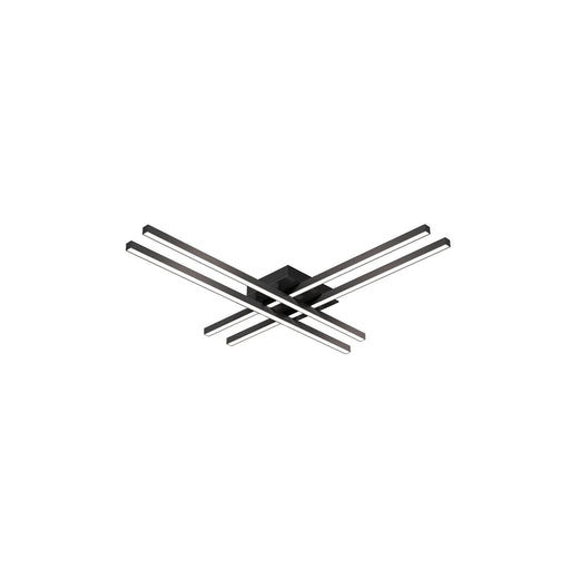 Vega Minor  LED Flush Mount in Black Finish | Kuzco Lighting