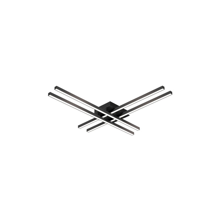 Vega Minor  LED Flush Mount in Black Finish | Kuzco Lighting