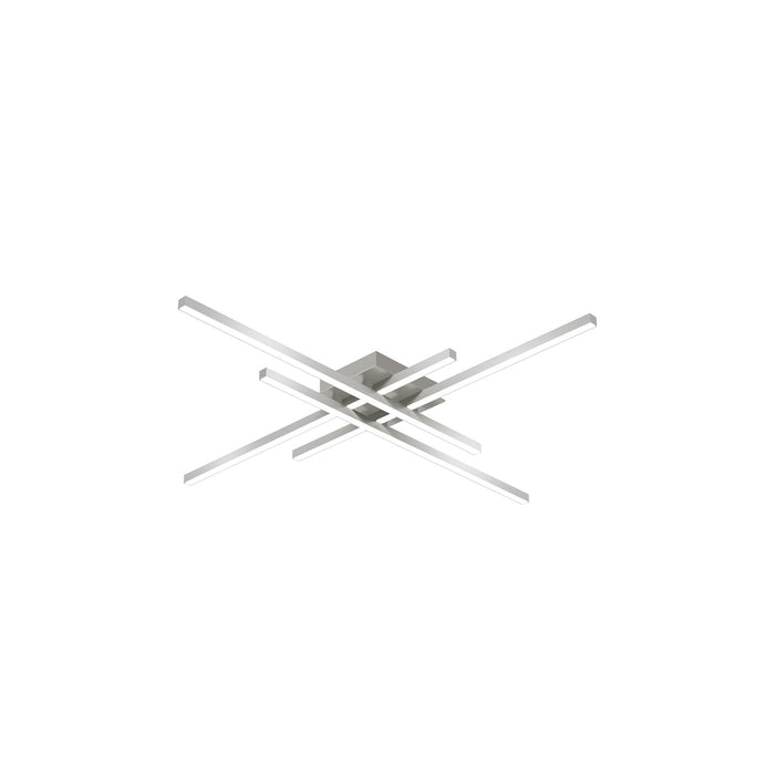Vega Minor  LED Flush Mount in Brushed Nickel Finish | Kuzco Lighting