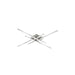 Vega Minor  LED Flush Mount in Brushed Nickel Finish | Kuzco Lighting