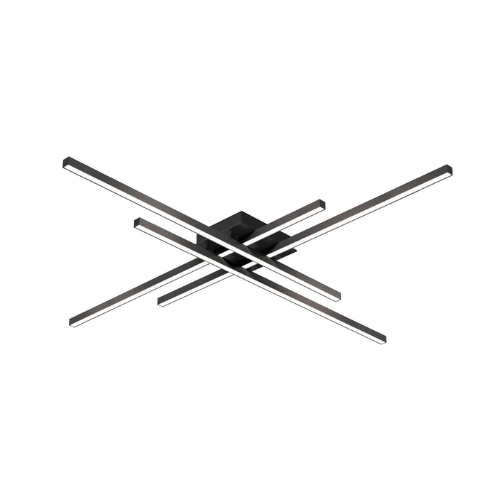 Vega Minor  LED Flush Mount in Black Finish | Kuzco Lighting