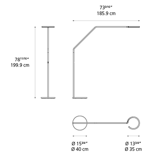 Vine Floor Lamp diagram