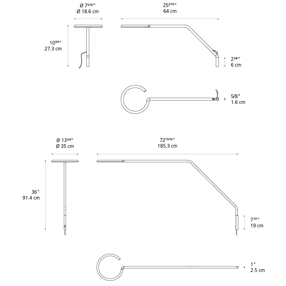 Vine Plug-In Wall Light diagram