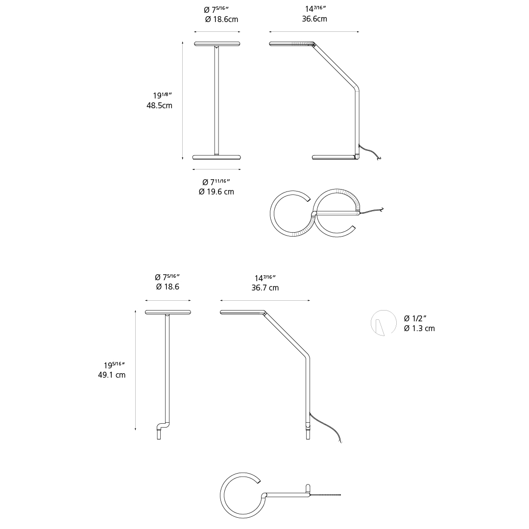 Vine Table Lamp display