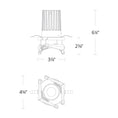 Load image into Gallery viewer, Visata LED Recessed Trim diagram
