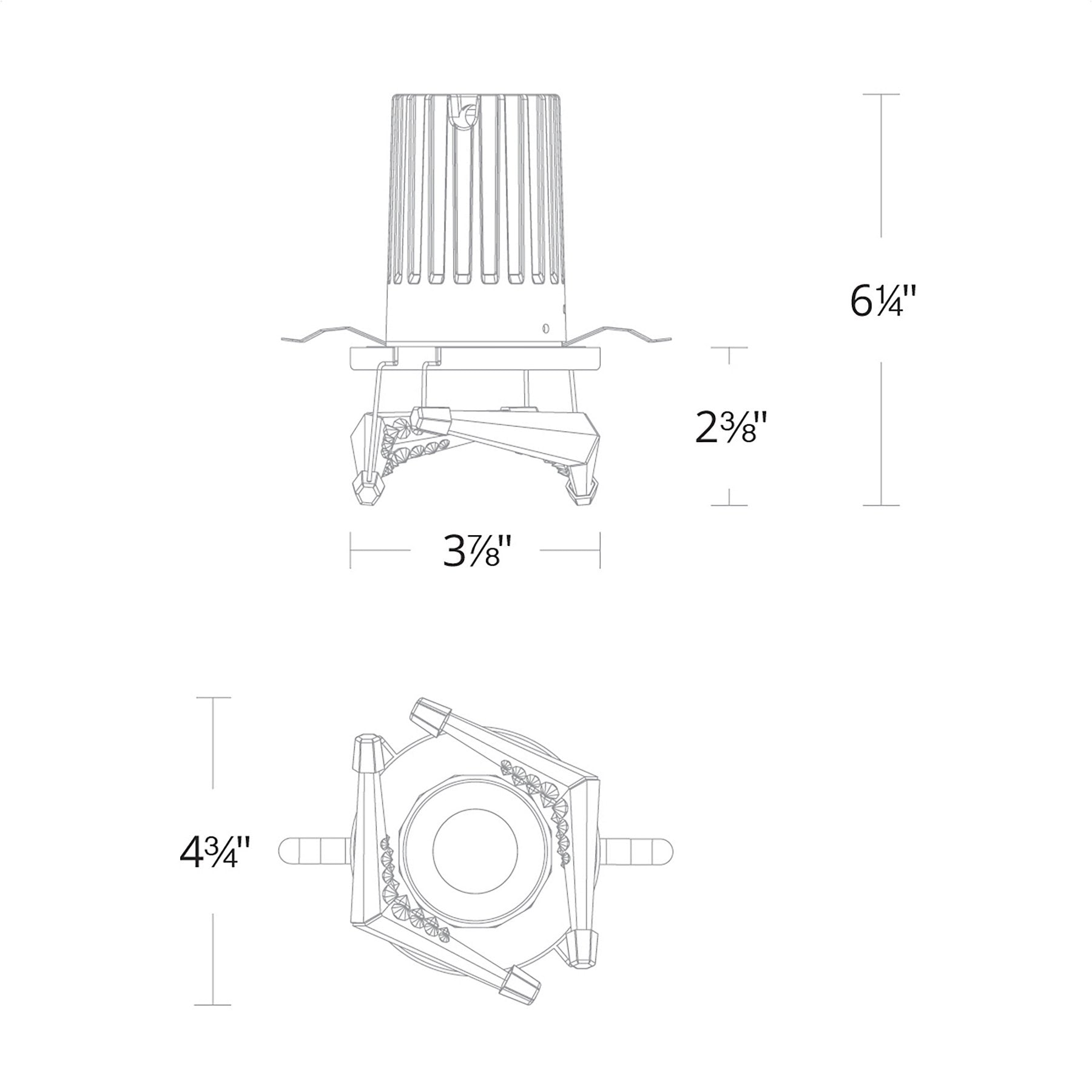 Visata LED Recessed Trim diagram