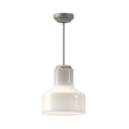 Load image into Gallery viewer, Westlake 11-in Brushed Nickel/Glossy Opal Glass 1 Light Pendant by Alora Lighting | PD540411BNGO | Alora Lighting
