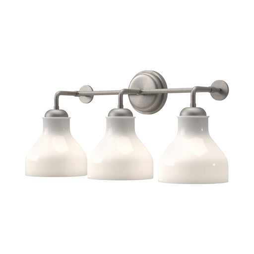 Westlake 22-in Brushed Nickel/Glossy Opal Glass 3 Lights Vanity by Alora Lighting | VL540322BNGO | Alora Lighting