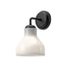 Westlake 6-in Glossy Opal Glass/Matte Black 1 Light Wall/Vanity by Alora Lighting | WV540106MBGO | Alora Lighting