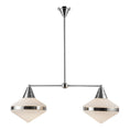Load image into Gallery viewer, Willard 41-in Polished Nickel/Opal Matte Glass 2 Lights Linear Pendant by Alora Lighting | LP348241PNOP | Alora Lighting
