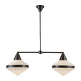 Load image into Gallery viewer, Willard 41-in Urban Bronze/Opal Matte Glass 2 Lights Linear Pendant by Alora Lighting | LP348241UBOP | Alora Lighting

