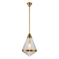 Load image into Gallery viewer, Willard 22-in Vintage Brass/Prismatic Glass 1 Light Pendant by Alora Lighting | PD348022VBPG | Alora Lighting
