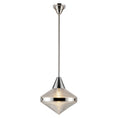 Load image into Gallery viewer, Willard 14-in Polished Nickel/Prismatic Glass 1 Light Pendant by Alora Lighting | PD348114PNPG | Alora Lighting
