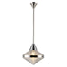 Willard 14-in Polished Nickel/Prismatic Glass 1 Light Pendant by Alora Lighting | PD348114PNPG | Alora Lighting