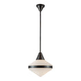 Load image into Gallery viewer, Willard 14-in Urban Bronze/Opal Matte Glass 1 Light Pendant by Alora Lighting | PD348114UBOP | Alora Lighting
