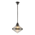Load image into Gallery viewer, Willard 14-in Urban Bronze/Prismatic Glass 1 Light Pendant by Alora Lighting | PD348114UBPG | Alora Lighting
