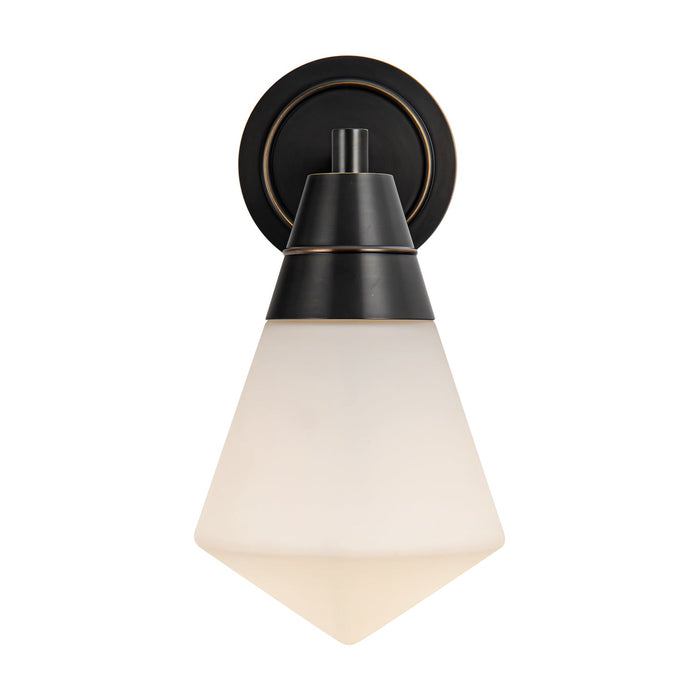Willard 6-in Urban Bronze/Opal Matte Glass 1 Light Wall/Vanity by Alora Lighting | WV348106UBOP | Alora Lighting
