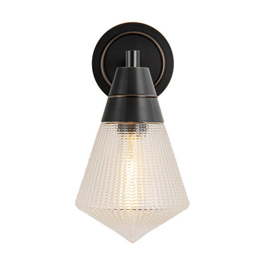 Willard 6-in Urban Bronze/Prismatic Glass 1 Light Wall/Vanity by Alora Lighting | WV348106UBPG | Alora Lighting