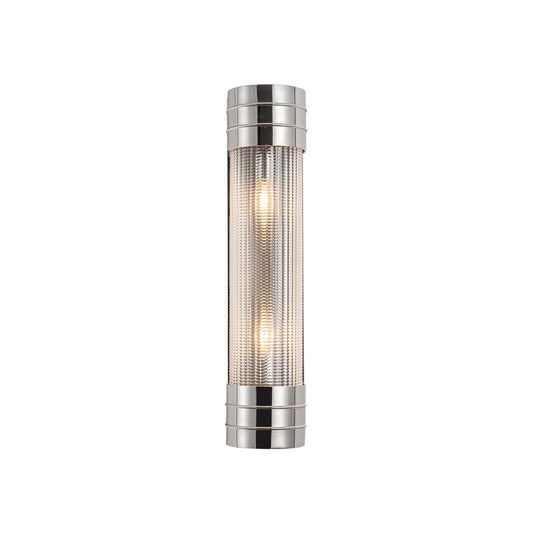 Willard 18-in Polished Nickel/Prismatic Glass 2 Lights Wall/Vanity by Alora Lighting | WV348218PNPG | Alora Lighting