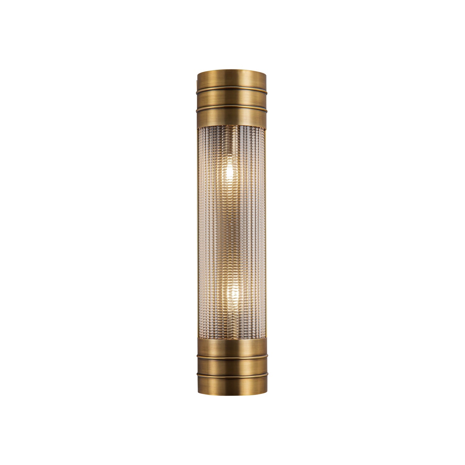 Willard 18-in Vintage Brass/Prismatic Glass 2 Lights Wall/Vanity by Alora Lighting | WV348218VBPG | Alora Lighting