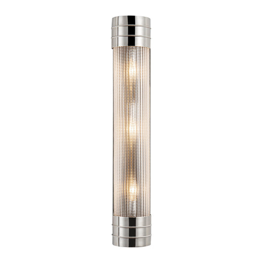 Willard 24-in Polished Nickel/Prismatic Glass 3 Lights Wall/Vanity by Alora Lighting | WV348224PNPG | Alora Lighting
