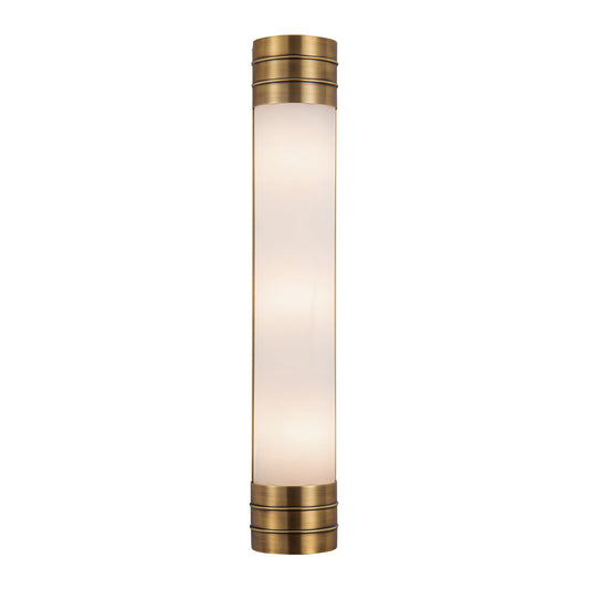 Willard 24-in Vintage Brass/Opal Matte Glass 3 Lights Wall/Vanity by Alora Lighting | WV348224VBOP | Alora Lighting
