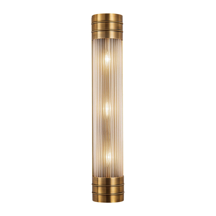 Willard 24-in Vintage Brass/Prismatic Glass 3 Lights Wall/Vanity by Alora Lighting | WV348224VBPG | Alora Lighting