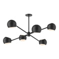 Load image into Gallery viewer, Willow 37-in Matte Black 6 Lights Chandelier by Alora Lighting | CH648637MB | Alora Lighting
