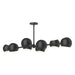 Willow 48-in Matte Black 8 Lights Linear Pendant by Alora Lighting | LP648348MB | Alora Lighting