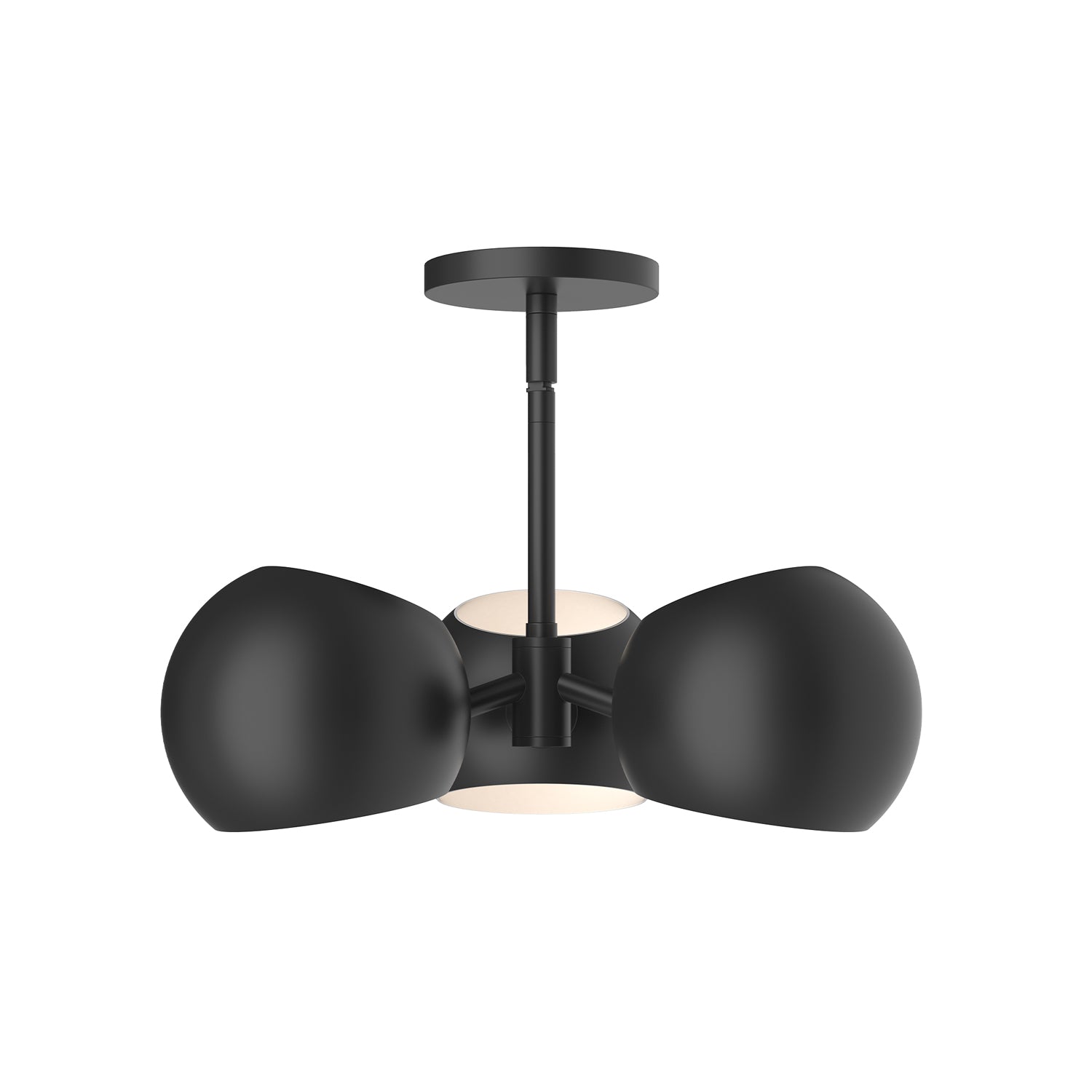 Willow 16-in Matte Black 3 Lights Pendant by Alora Lighting | PD648315MB | Alora Lighting