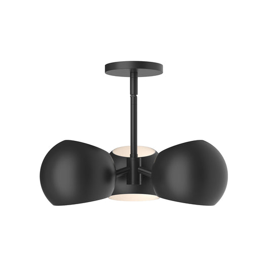 Willow 16-in Matte Black 3 Lights Pendant by Alora Lighting | PD648315MB | Alora Lighting