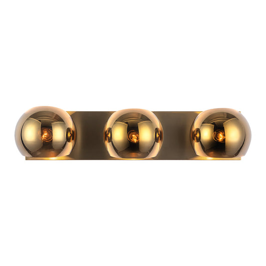 Willow 22-in Brushed Gold/Copper Glass 3 Lights Vanity by Alora Lighting | VL548322BGCP | Alora Lighting