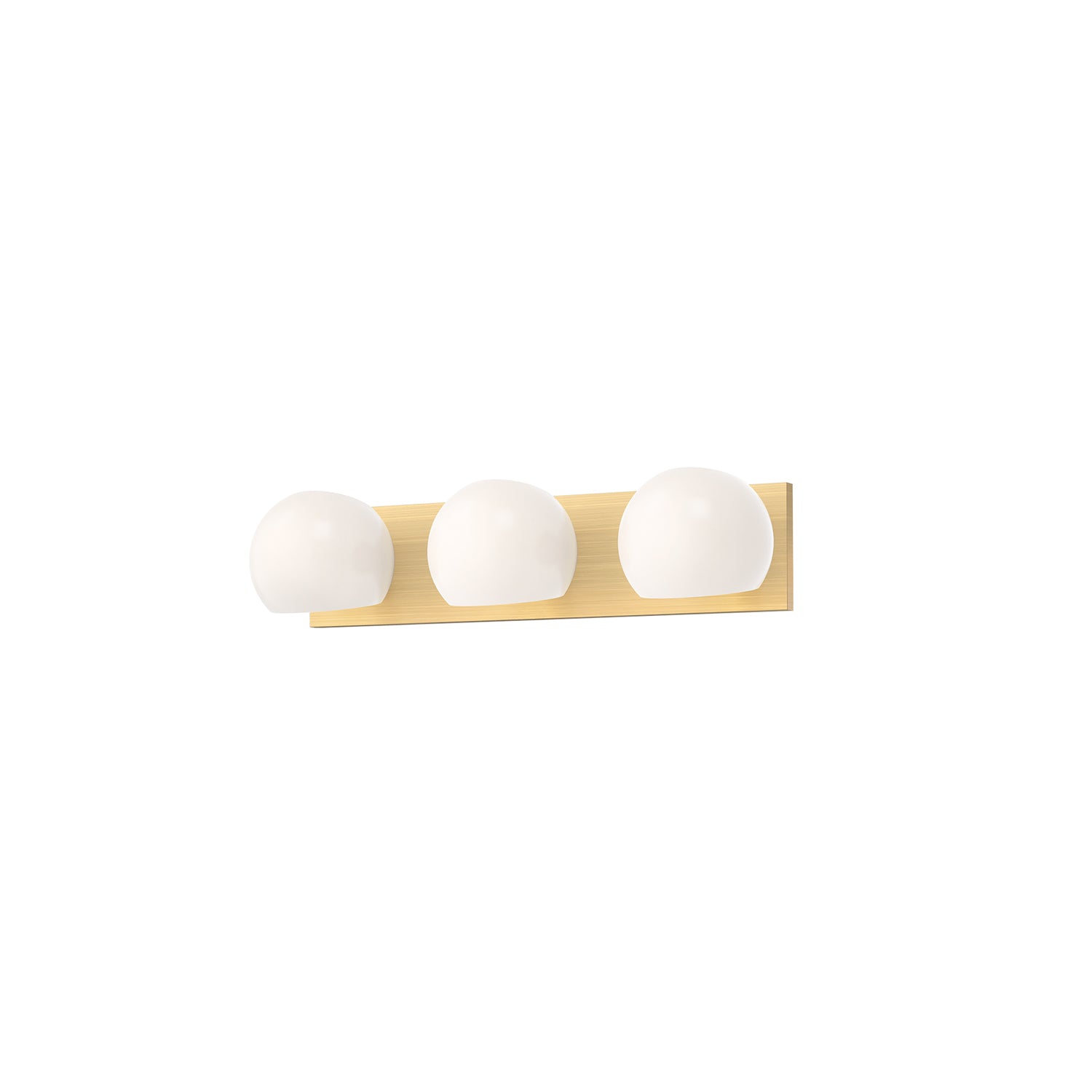 Willow 22-in Brushed Gold/Opal Matte Glass 3 Lights Vanity by Alora Lighting | VL548322BGOP | Alora Lighting