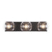 Willow 22-in Clear Glass/Matte Black 3 Lights Vanity by Alora Lighting | VL548322MBCL | Alora Lighting