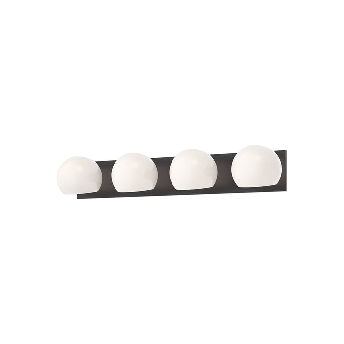 Willow 31-in Matte Black/Opal Matte Glass 4 Lights Vanity by Alora Lighting | VL548431MBOP | Alora Lighting