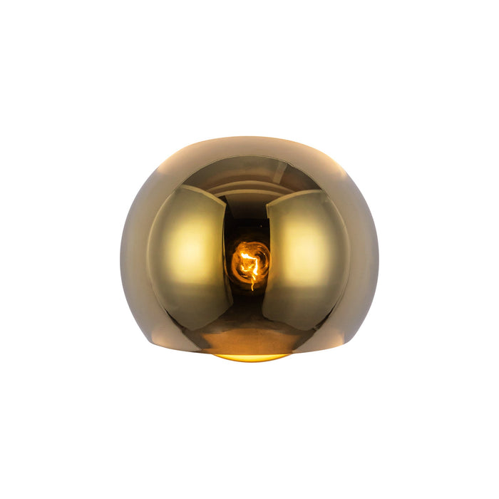 Willow 6-in Brushed Gold/Copper Glass 1 Light Wall/Vanity by Alora Lighting | WV548006BGCP | Alora Lighting