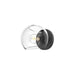 Willow 6-in Clear Glass/Matte Black 1 Light Wall/Vanity by Alora Lighting | WV548006MBCL | Alora Lighting