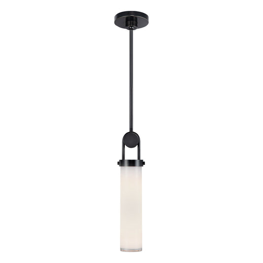 Wynwood 15-in Urban Bronze/Glossy Opal 1 Light Pendant by Alora Lighting | PD355015UBGO | Alora Lighting