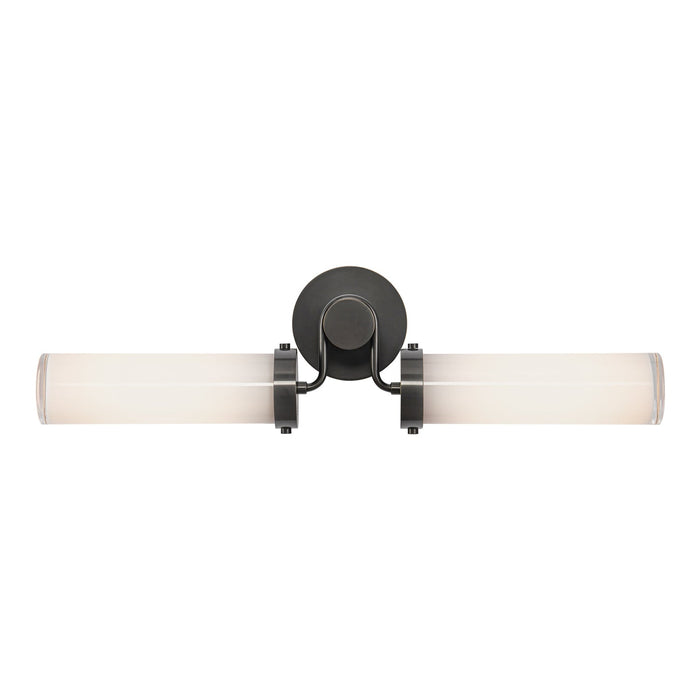 Wynwood 23-in Urban Bronze/Glossy Opal 2 Lights Wall/Vanity by Alora Lighting | WV355223UBGO | Alora Lighting