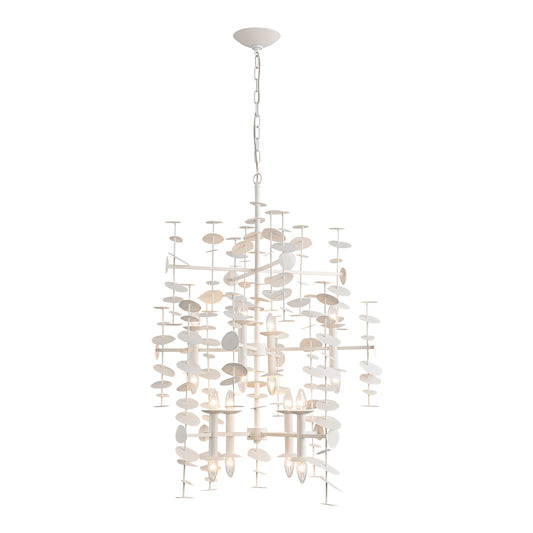 Yukari 41-in Matte White 16 Lights Chandelier by Alora Lighting | CH340041MW | Alora Lighting