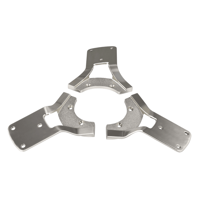 Arcade Custom Finish Kit in Brushed Steel by Visual Comfort Fan