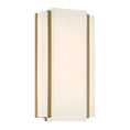 Load image into Gallery viewer, TANZAC 16" LED Wall Sconce in Soft Brass Finish with Faux Alabaster - Minka-Lavery
