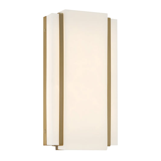 TANZAC 16" LED Wall Sconce in Soft Brass Finish with Faux Alabaster - Minka-Lavery