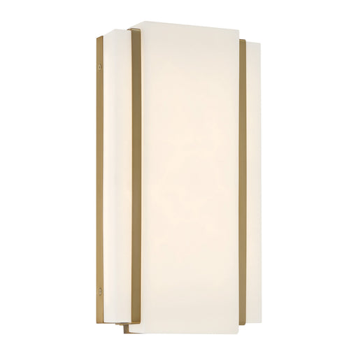 TANZAC 16" LED Wall Sconce in Soft Brass Finish with Faux Alabaster - Minka-Lavery