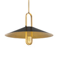 Load image into Gallery viewer, Goldenridge 1-Light Pendant - Matte Black and Legacy Brass - Minka-Lavery
