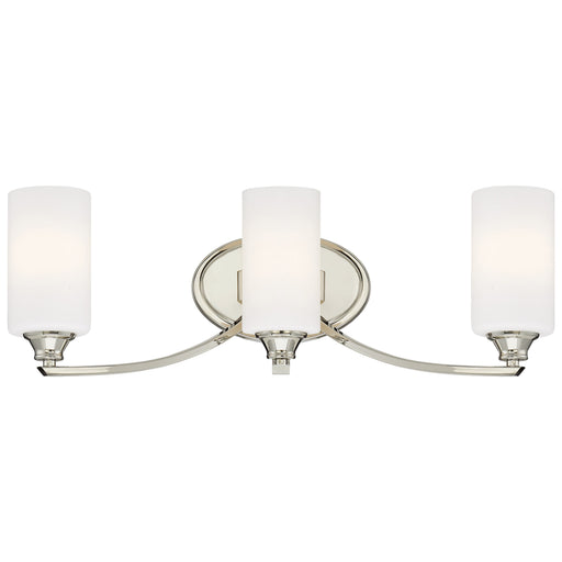Tilbury 3 Light Bath in Polished Nickel with Etched Opal Glass - Minka-Lavery