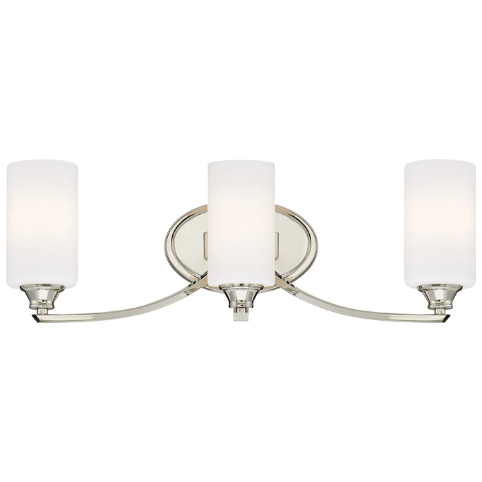 Tilbury 3 Light Bath in Polished Nickel with Etched Opal Glass - Minka-Lavery