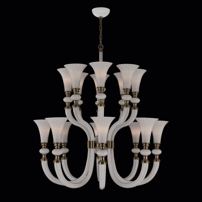 Allegri Bianca 2-Tier Chandelier