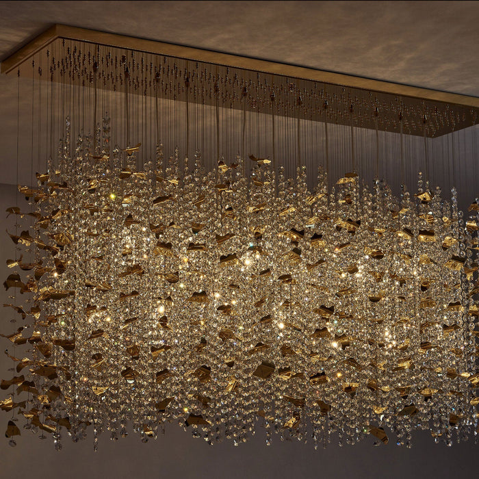 Allegri Floating Leaves Linear Suspension